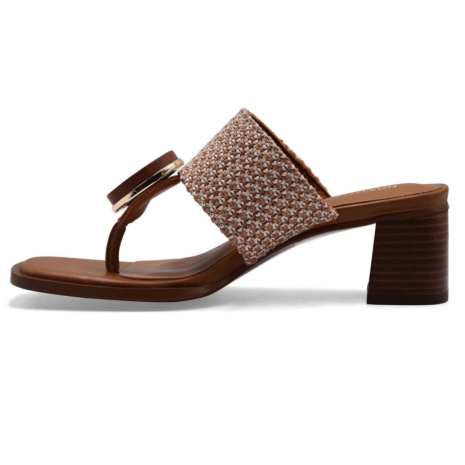 Sandali Noa Harmon Donna 10286-M07 Rafia E Sottopiede In Pelle - Image 4