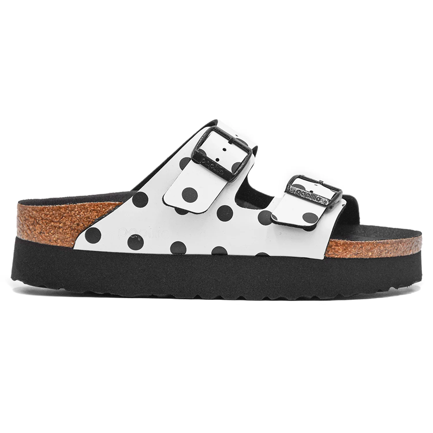 Birkenstock Papillio Sandali Donna Bianco Nero Plateau Alla Moda