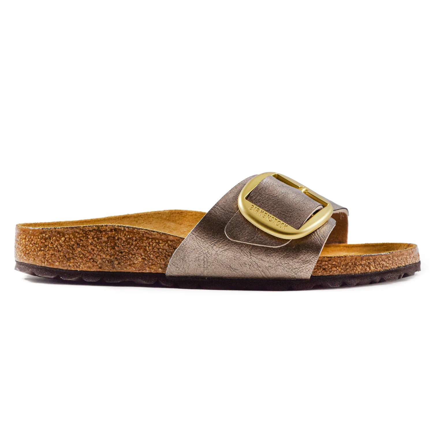 Birkenstock Madrid Big Buckle Sandali Donna Taupe Fibbia Oro