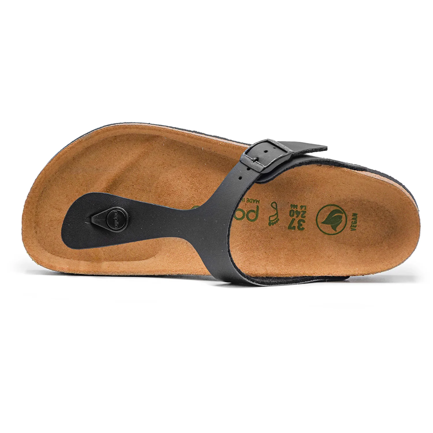 Birkenstock Papillio Nero Gizeh Grooved Donna Con Suola Platform - Image 3