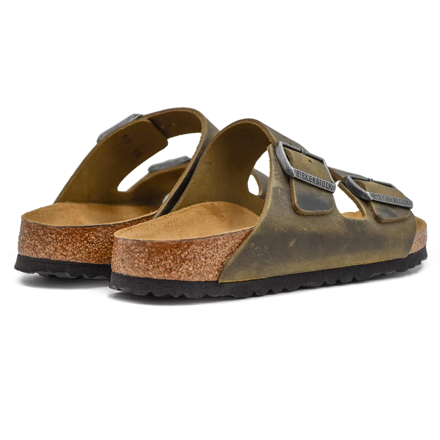 Sandali Birkenstock Arizona Donna Khaki Plantare Soft Footbed - Image 3