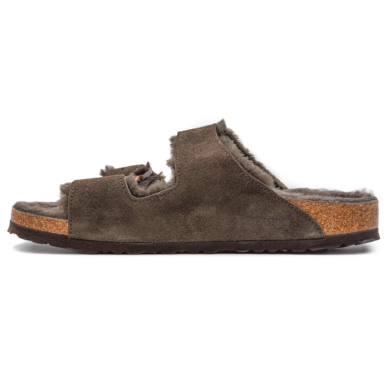 Birkenstock Sandali Uomo Arizona Shearling Marrone Variante Calda - Image 2