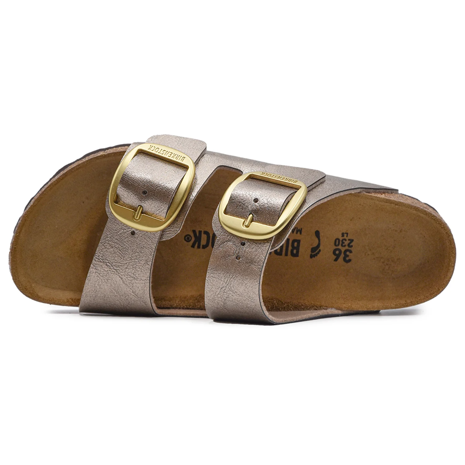Birkenstock Arizona Big Buckle Donna Taupe Fibbie Ad Ardiglione - Image 2