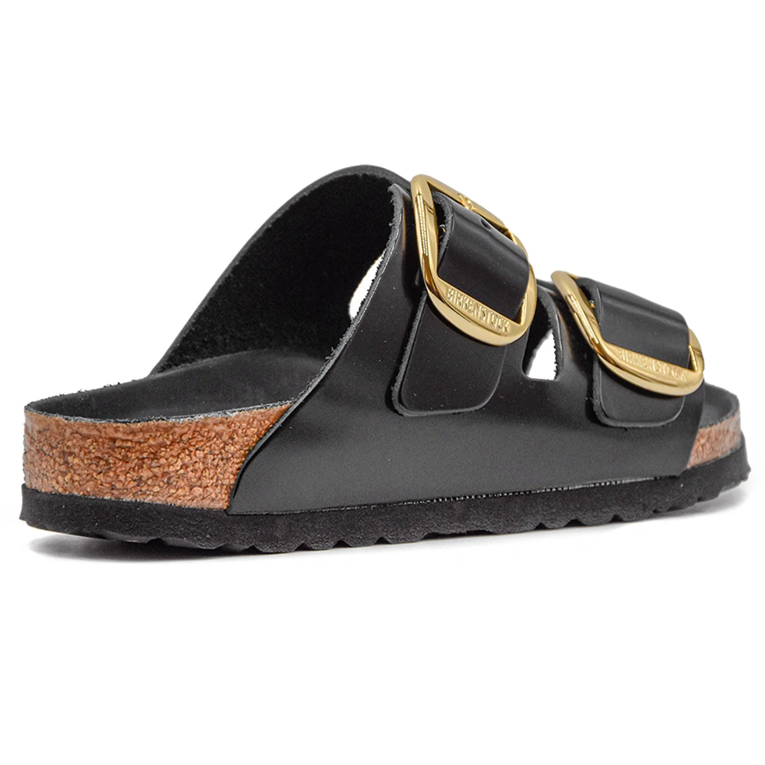 Arizona Big Buckle Sandali Donna Birkenstock Pelle Laccata Nero - Image 4