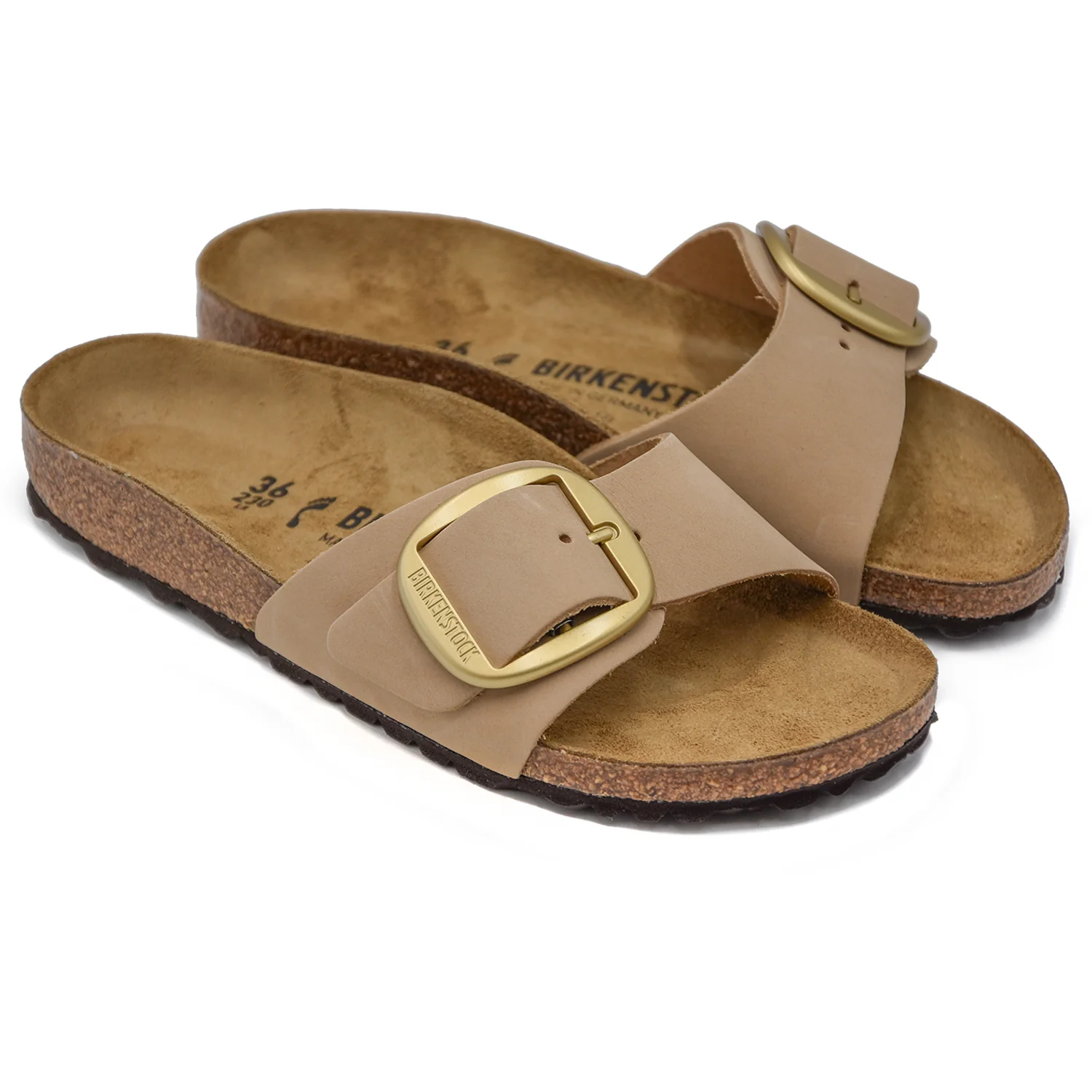 Sandali Beige Donna Madrid Bick Buckle Donna Fibbia A Contrasto - Image 2