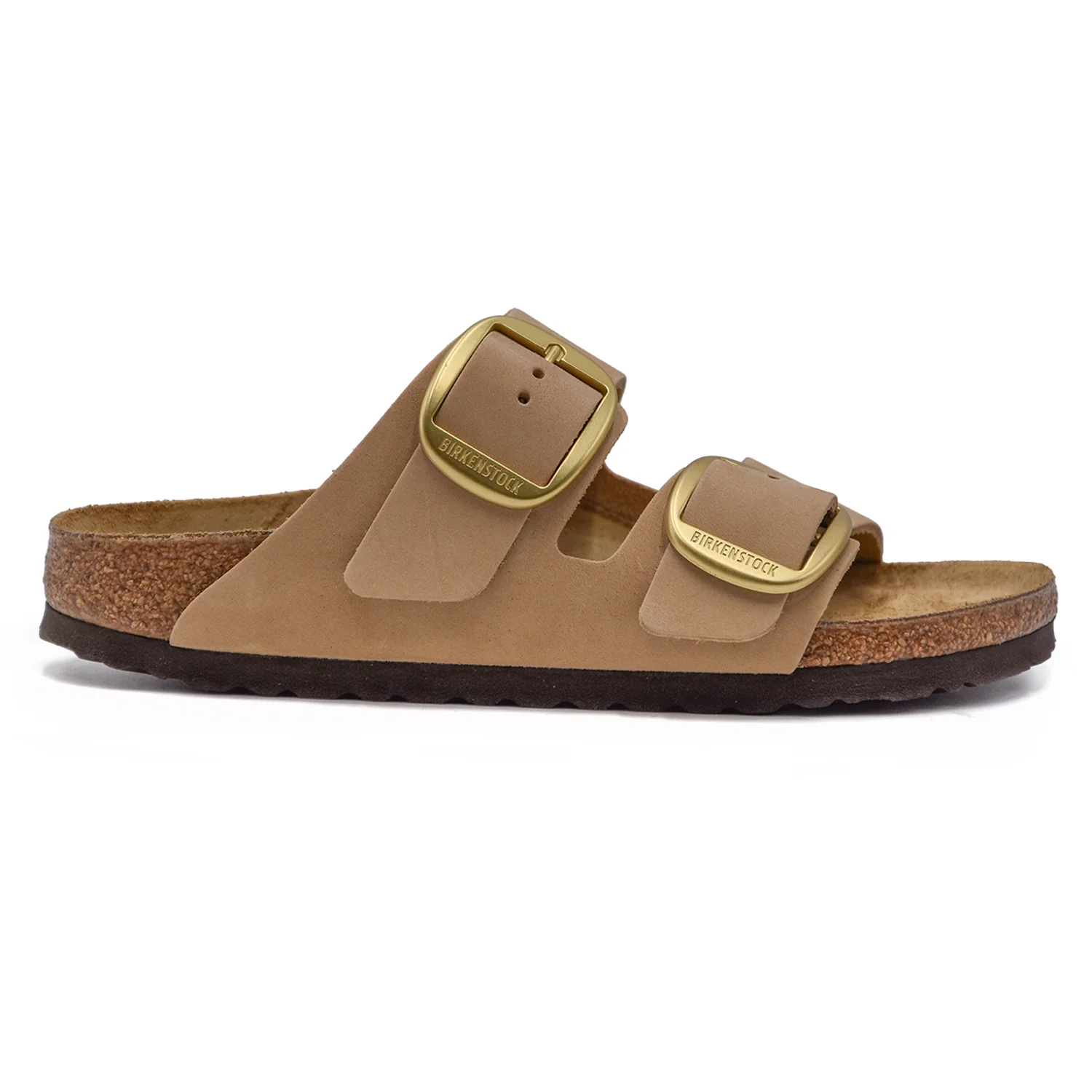 Birkenstock Arizona Sandali Big Buckle Beige Donna Look Rustico