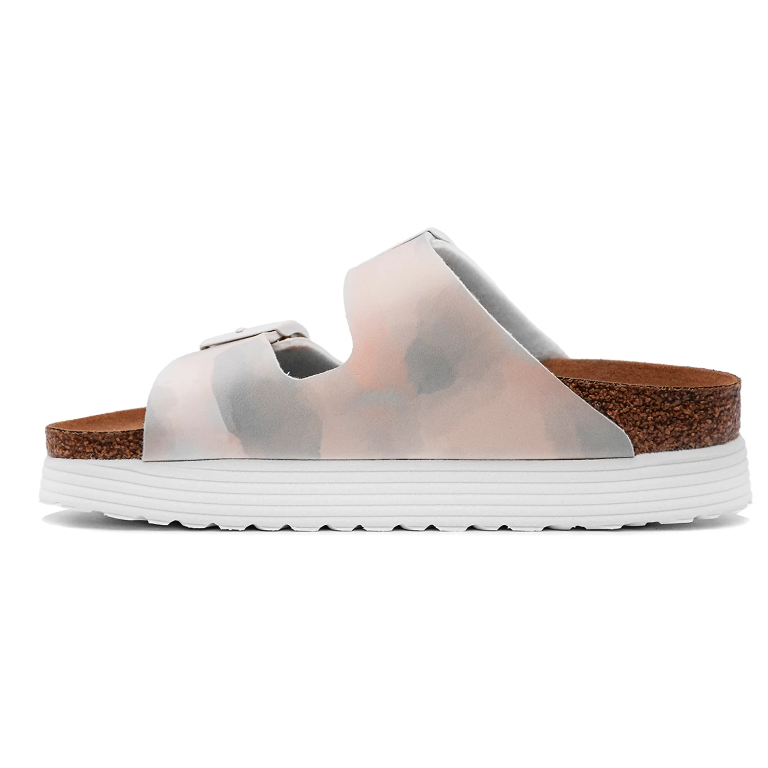 Birkenstock Papillio Sandali Arizona Donna Rosa Motivo Acquerello - Image 2