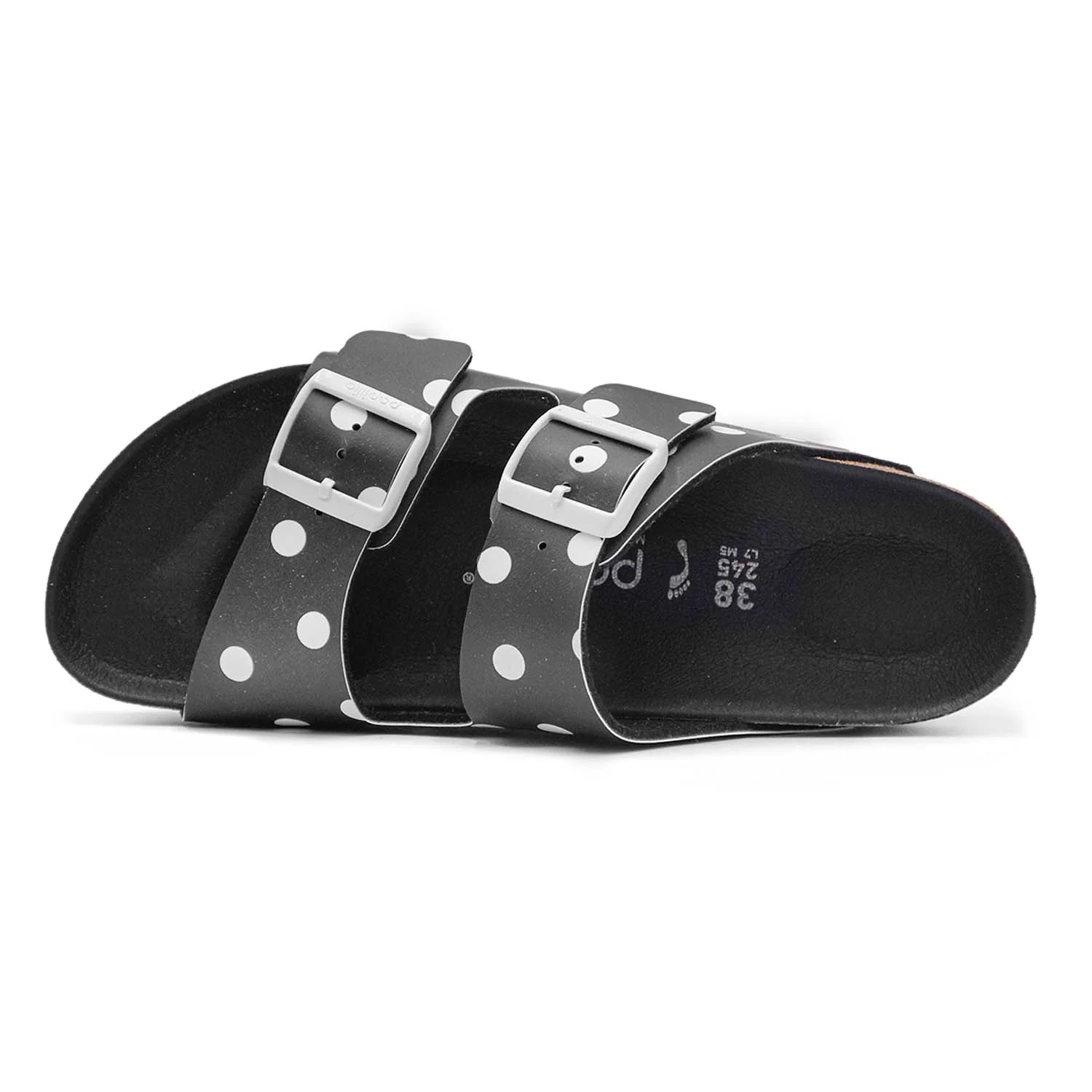 Sandali Birkenstock Papillio Arizona Nero A Pois Donna Plateau - Image 2
