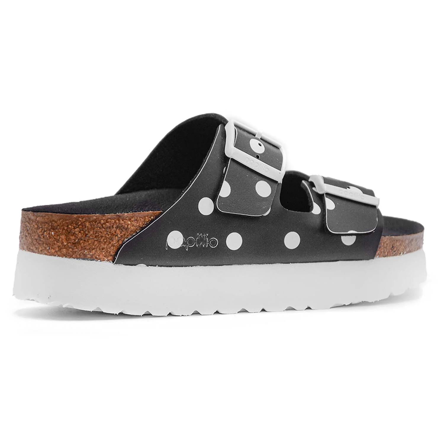 Sandali Birkenstock Papillio Arizona Nero A Pois Donna Plateau - Image 4