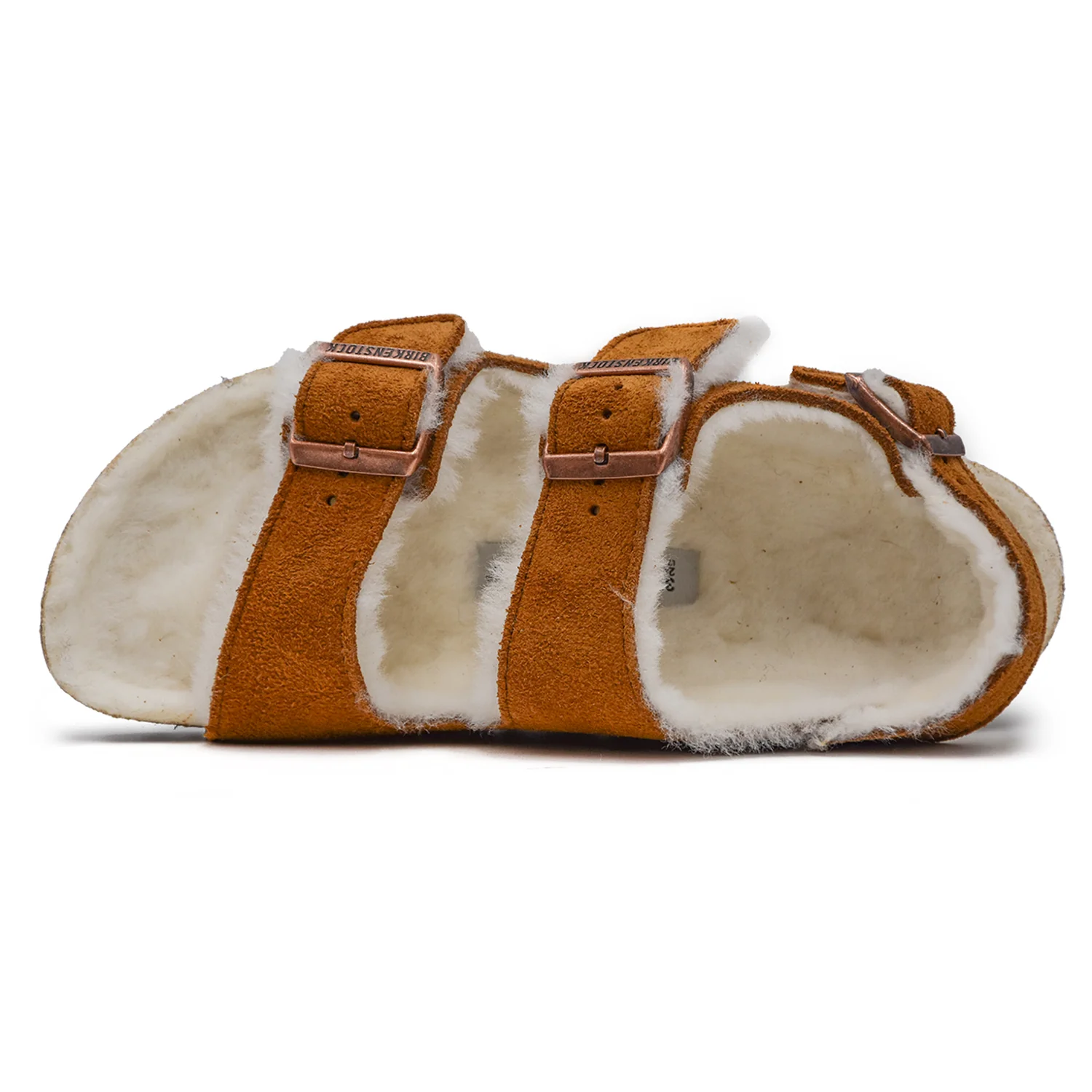 Sandali Milano Birkenstock Donna Tabacco Con Tre Cinturini - Image 3