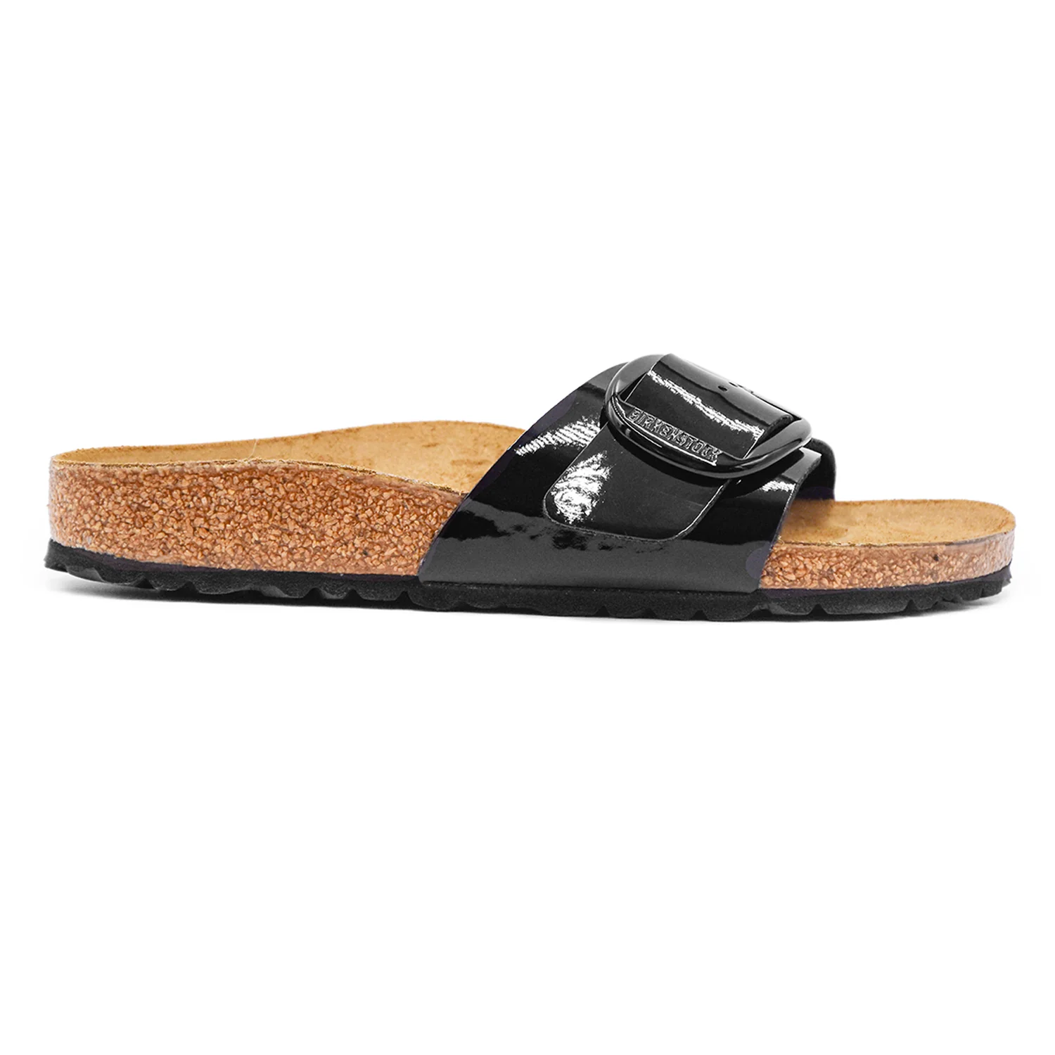 Birkenstock Sandali Madrid Nero Fibbia Ardiglione Monocromo