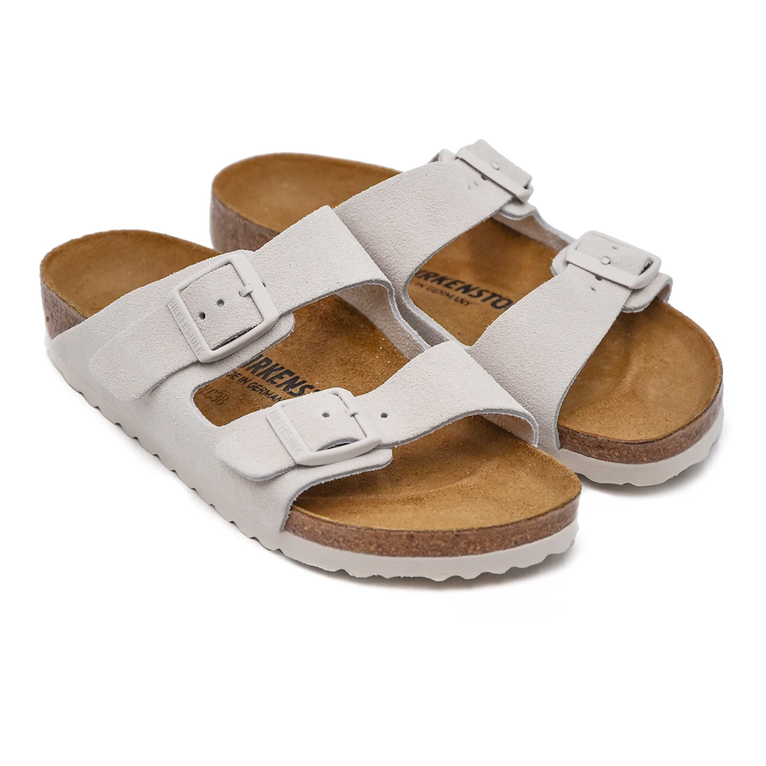 Birkenstock Donna Arizona BS Sandali Bianco Dal Design Opaco - Image 2
