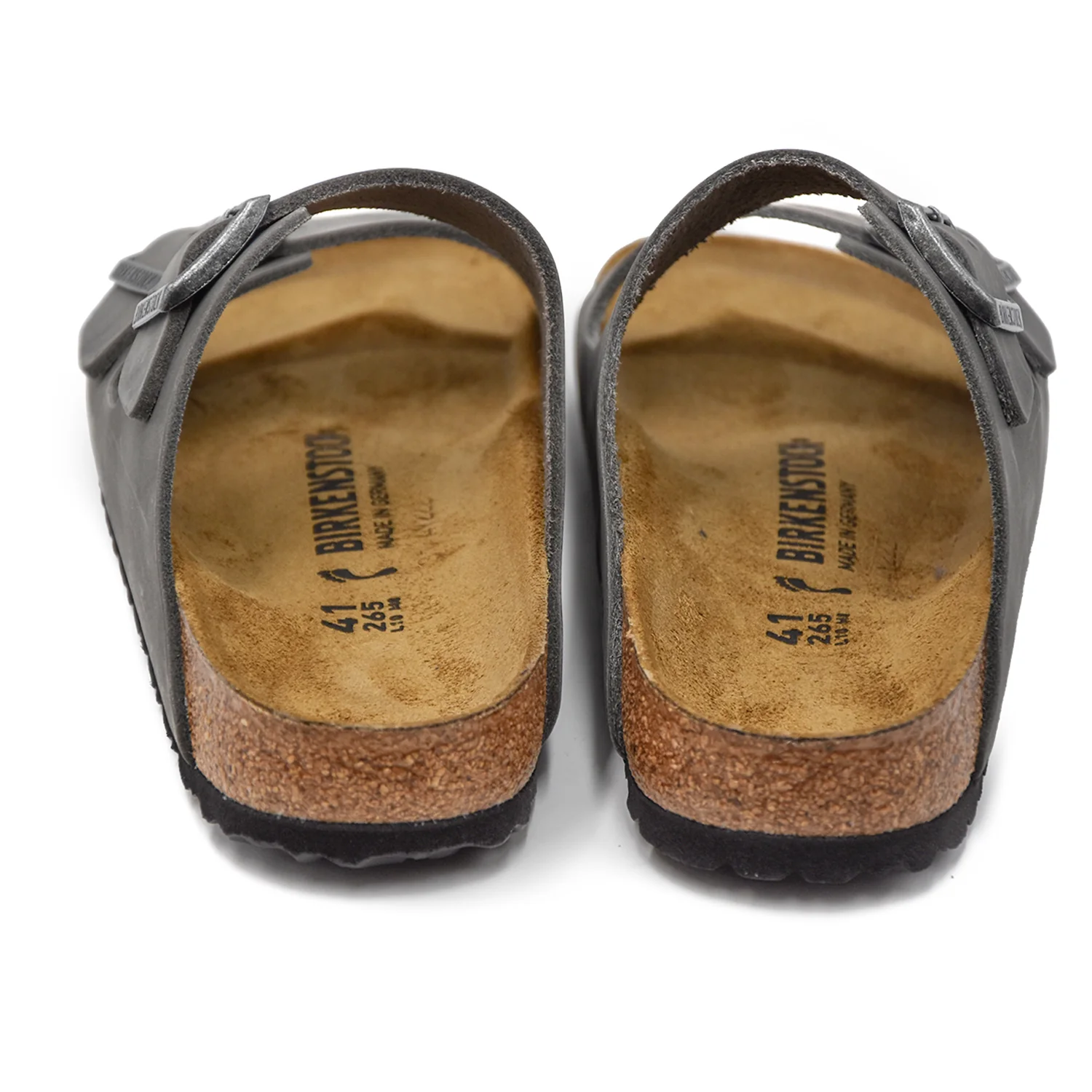 Sandali Birkenstock Uomo Arizona Grigio Pietra Facile Da Abbinare - Image 4
