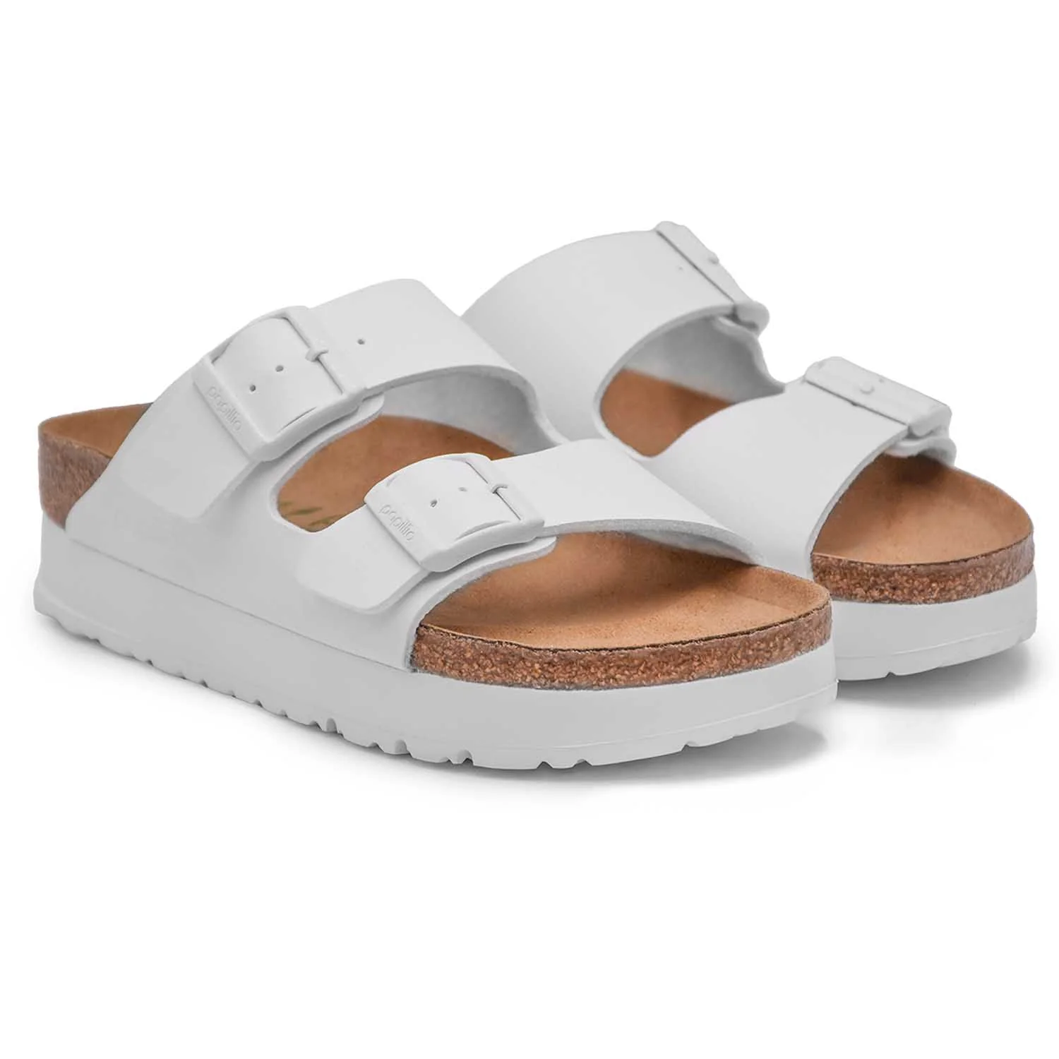 Sandali Arizona Pap Papillio Bianco Con Fibbie In Coordinato Donna - Image 2