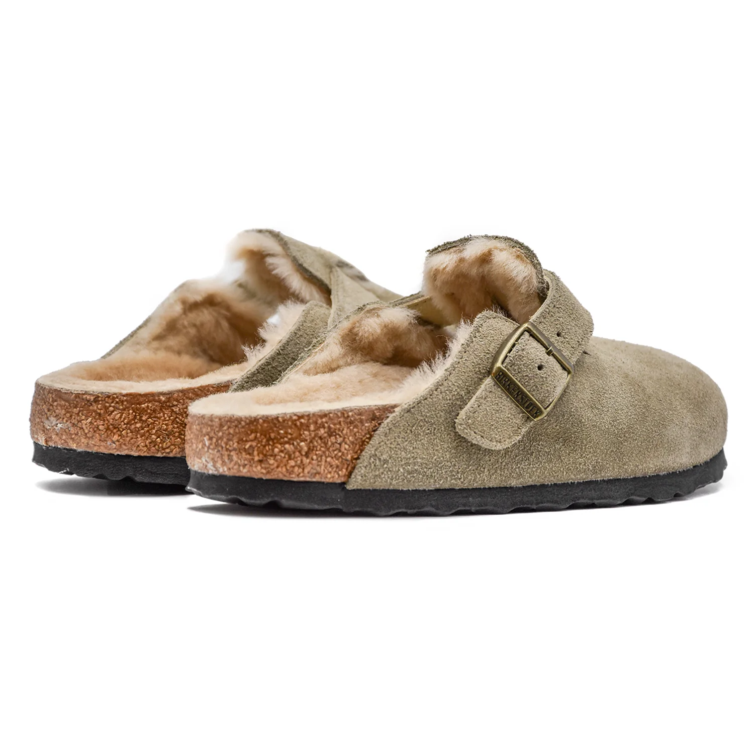 Birkenstock Sabot Shearling Donna Taupe Le Clog Più Stilose - Image 3