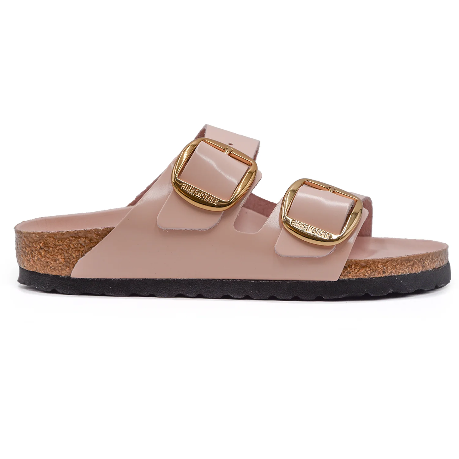 Birkenstock Big Buckle Sandali Rosa In Pregiata Pelle Donna
