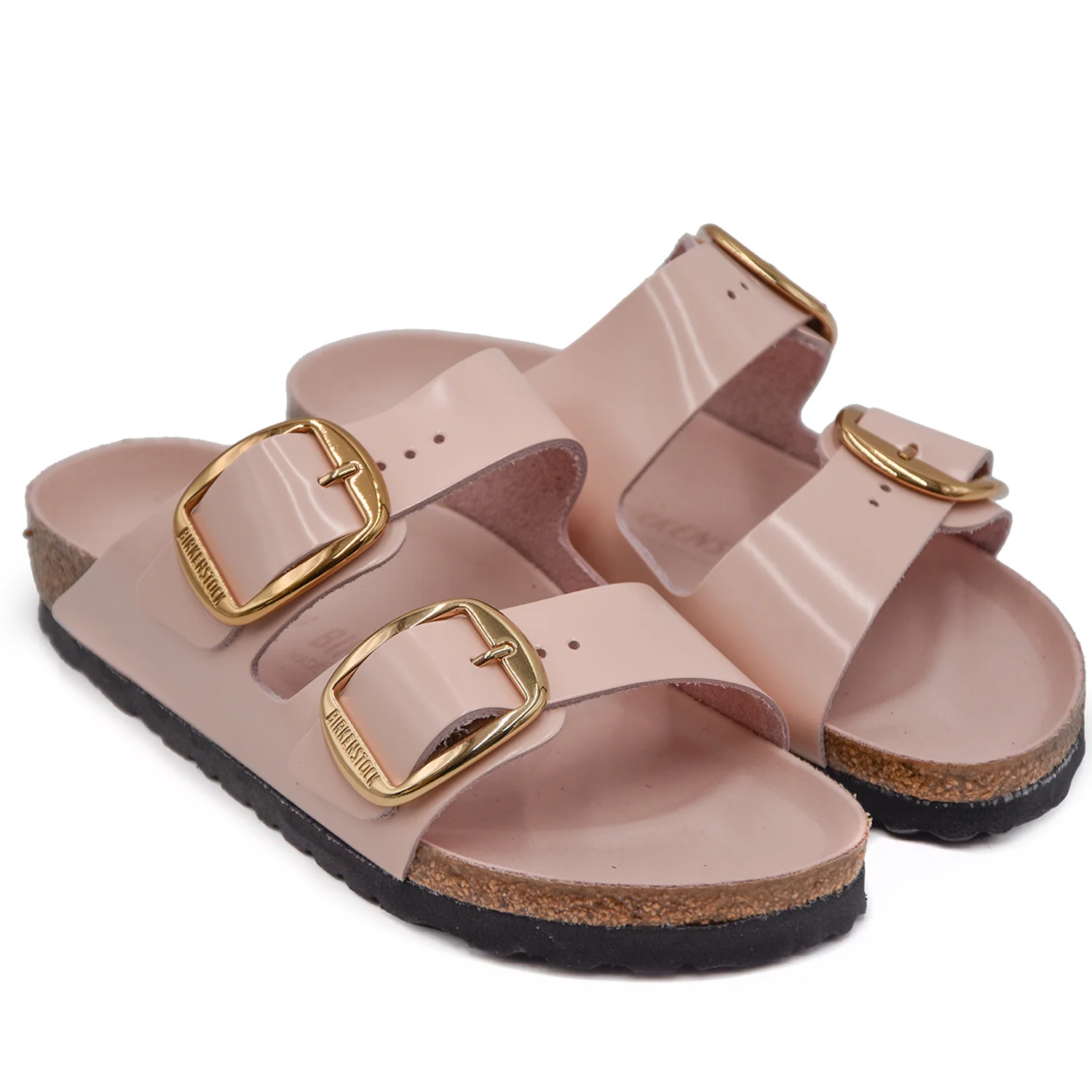 Birkenstock Big Buckle Sandali Rosa In Pregiata Pelle Donna - Image 2