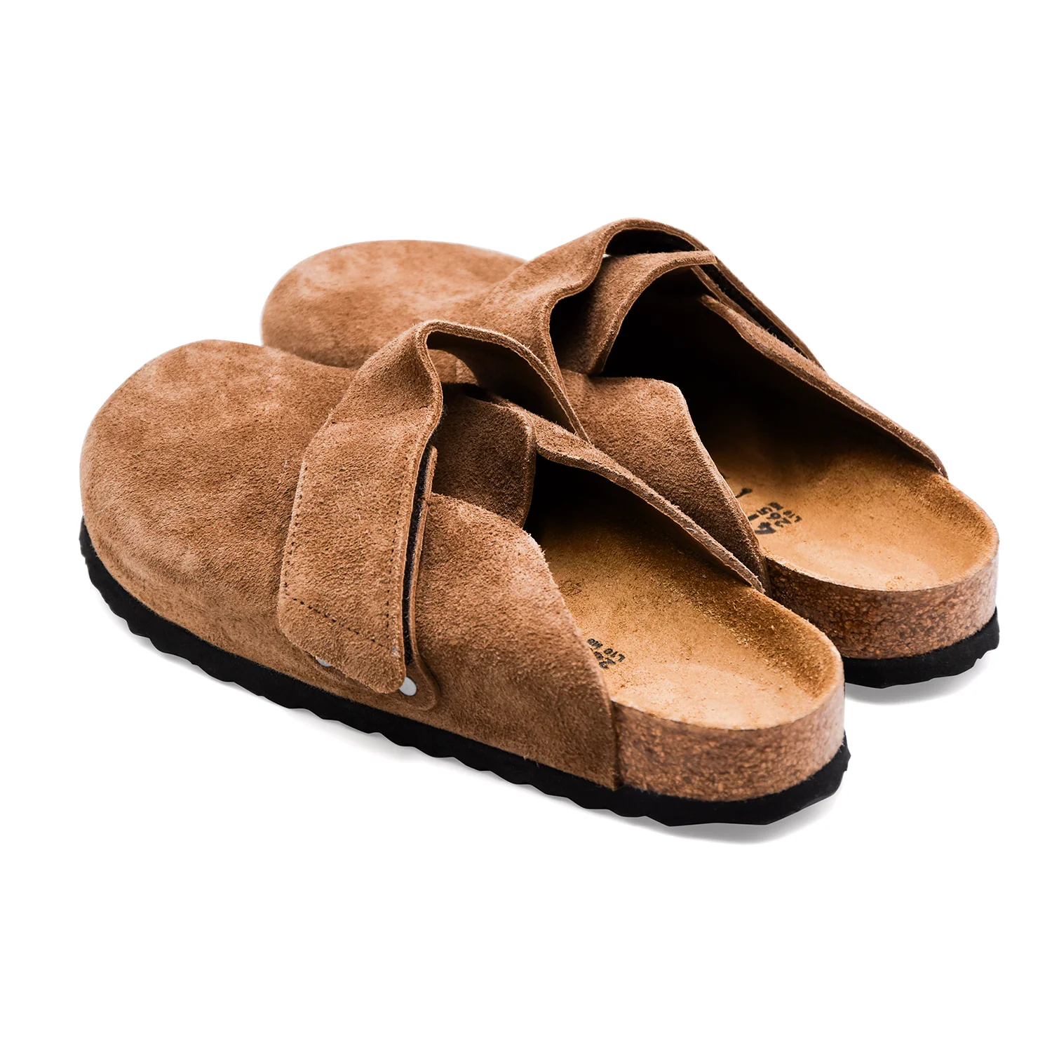 Sabot Birkenstock Uomo In Pelle Scamosciata Marrone LOMA Strap - Image 5