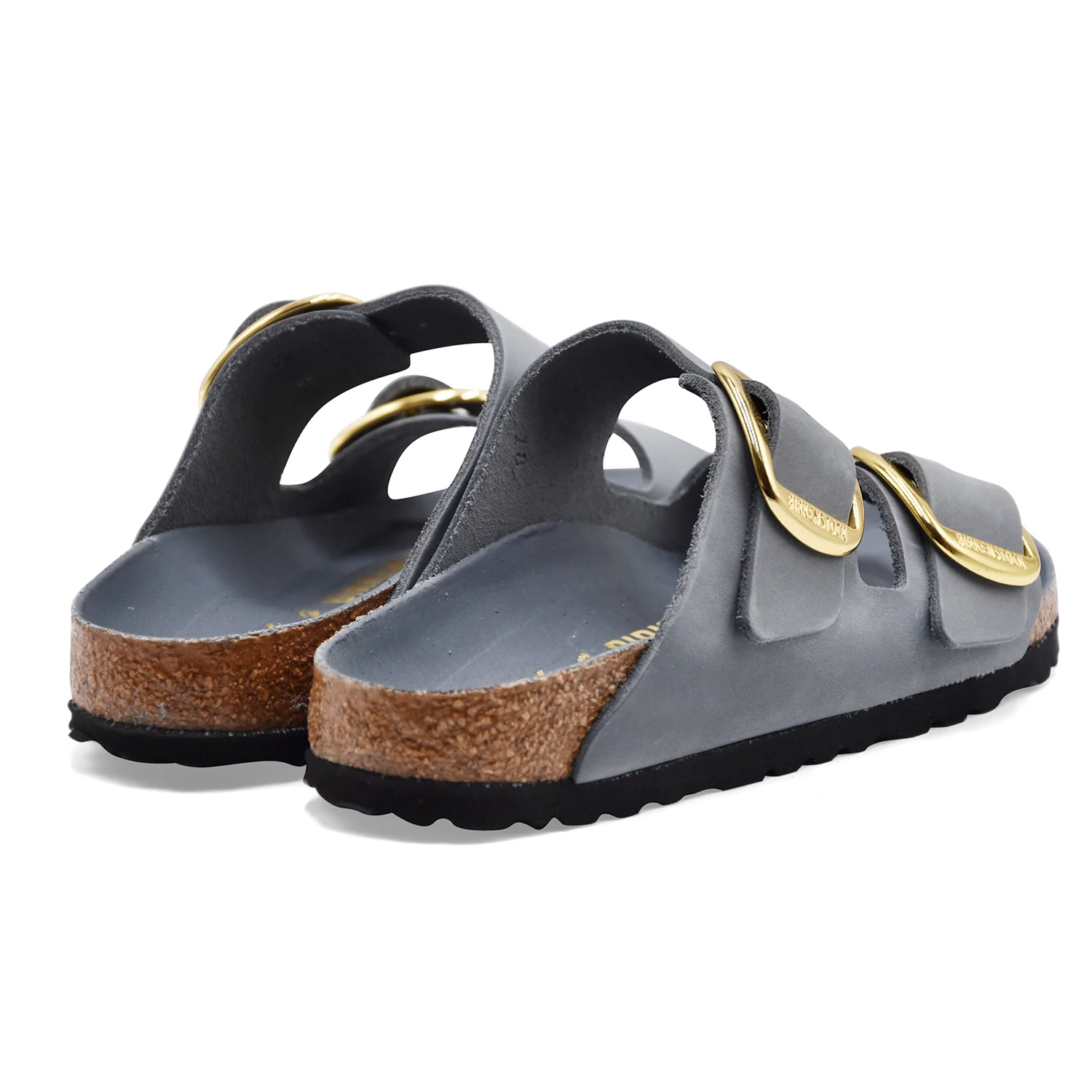 Sandali Birkenstock Arizona Big Buckle Donna Pelle Grigio Basalto - Image 4