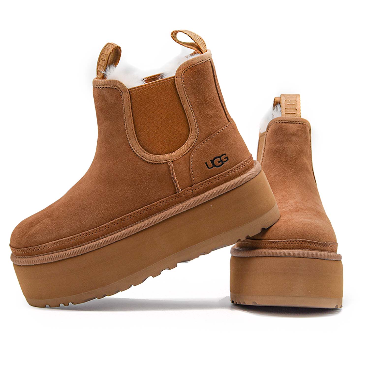 Ugg Neumel Platform Stivaletti Chestnut Godet Per Entrata Donna - Image 3
