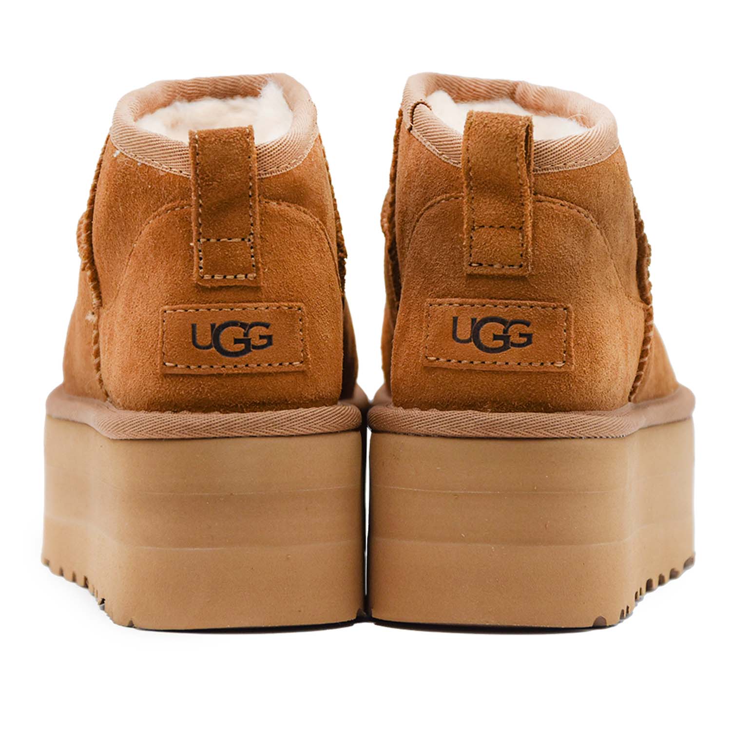 Ugg Ultra Mini Platform Chestnut Stivaletti Donna Misto Lana - Image 4