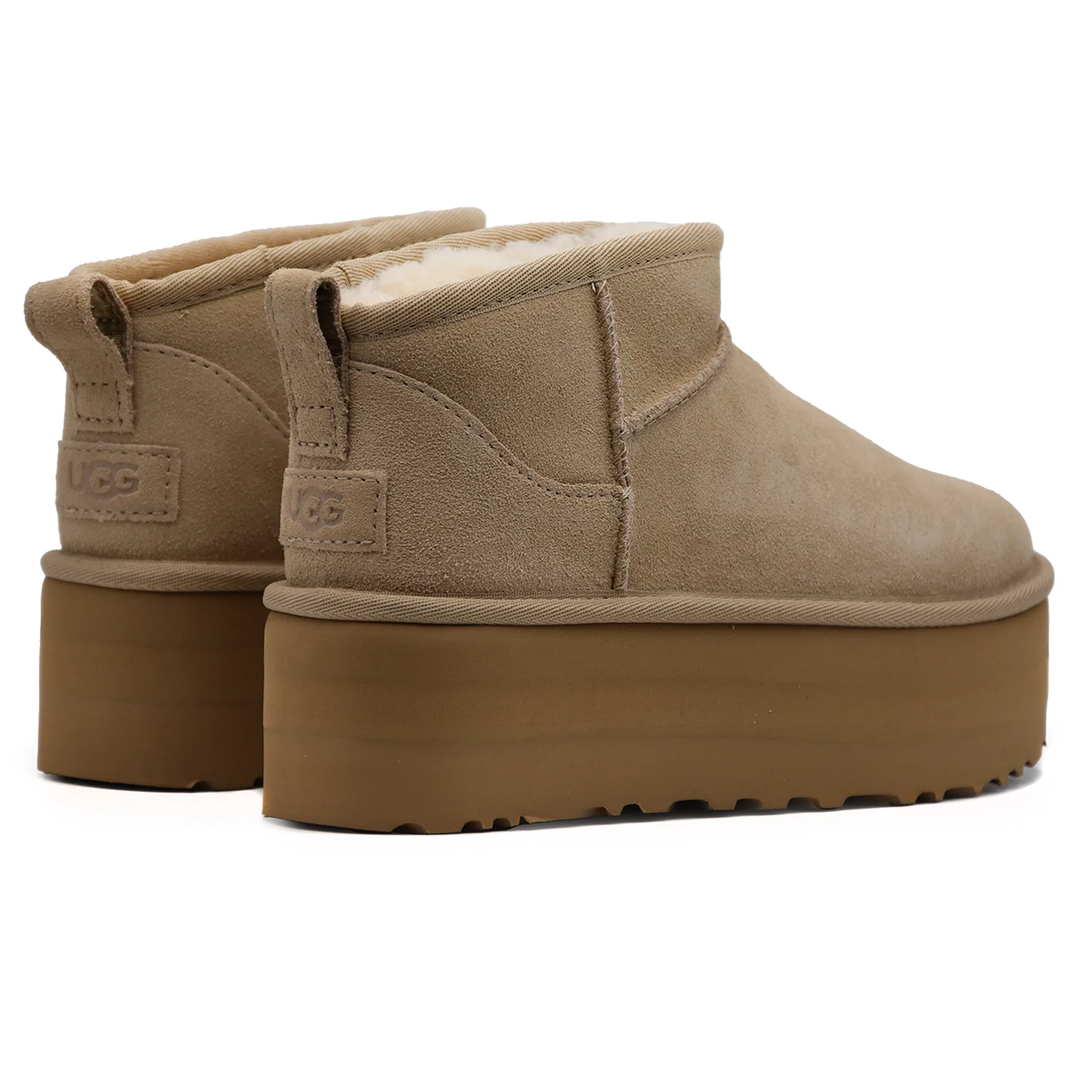 Ugg Ultra Mini Platform Stivaletti Sand Suola Di Tendenza Donna - Image 3