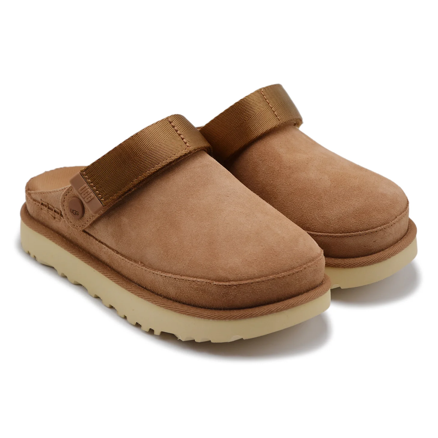 Sabot Donna UGG Goldenstar Plateau Leggero Camoscio Chestnut - Image 2