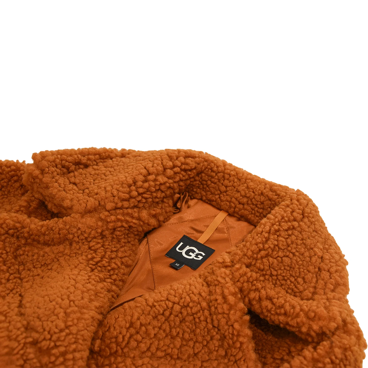 Ugg Gertrude Marrone Cappotto Con Tasche Scaldamani Corto Donna - Image 2