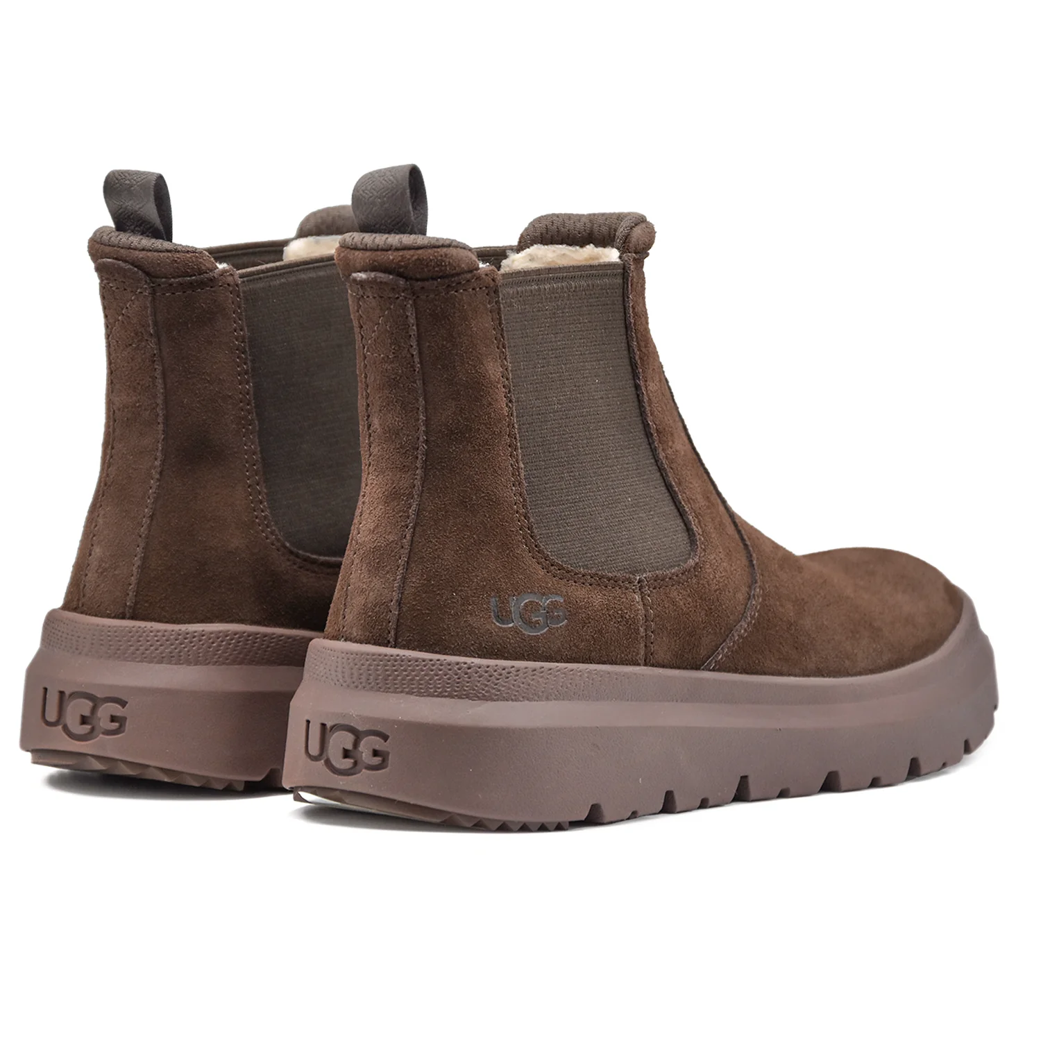 Stivaletti Ugg Uomo Marrone Struttura Con Cuciture Sigillate - Image 4