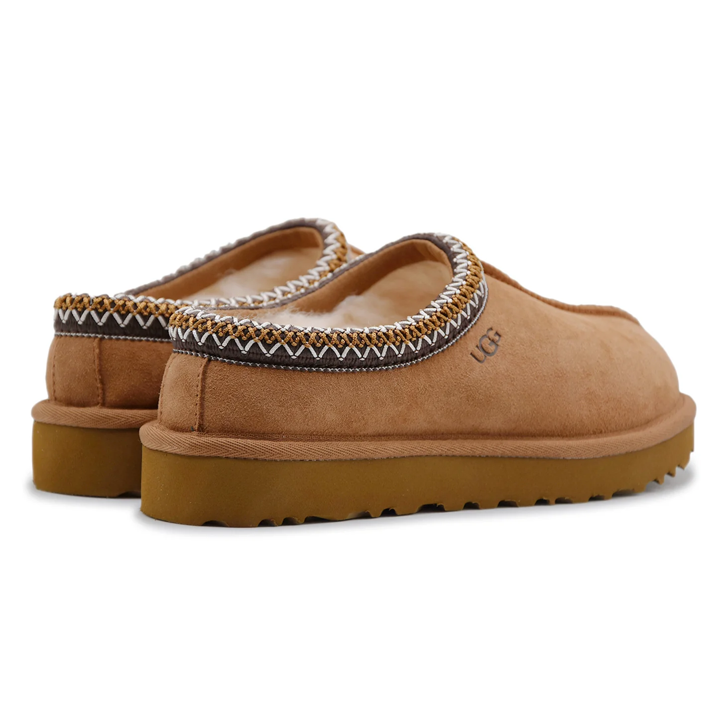 Sabot Donna UGG Tasman II Suede Chestnut Con UGGbraid Ricamato - Image 5