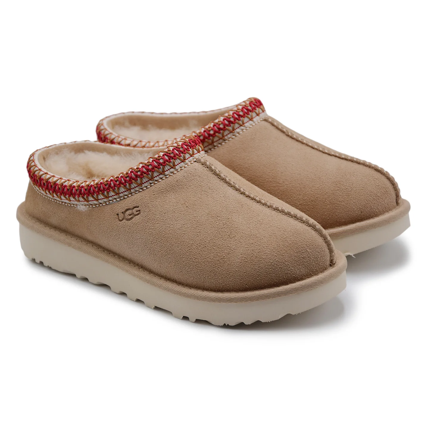 Sabot Donna UGG Tasman II Sand Dark Cherry Slip-On Design Iconico - Image 2
