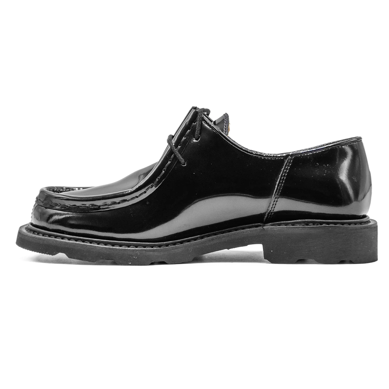 Stringate Paraboot Nero Donna Iconico Derby In Versione Lucida - Image 3