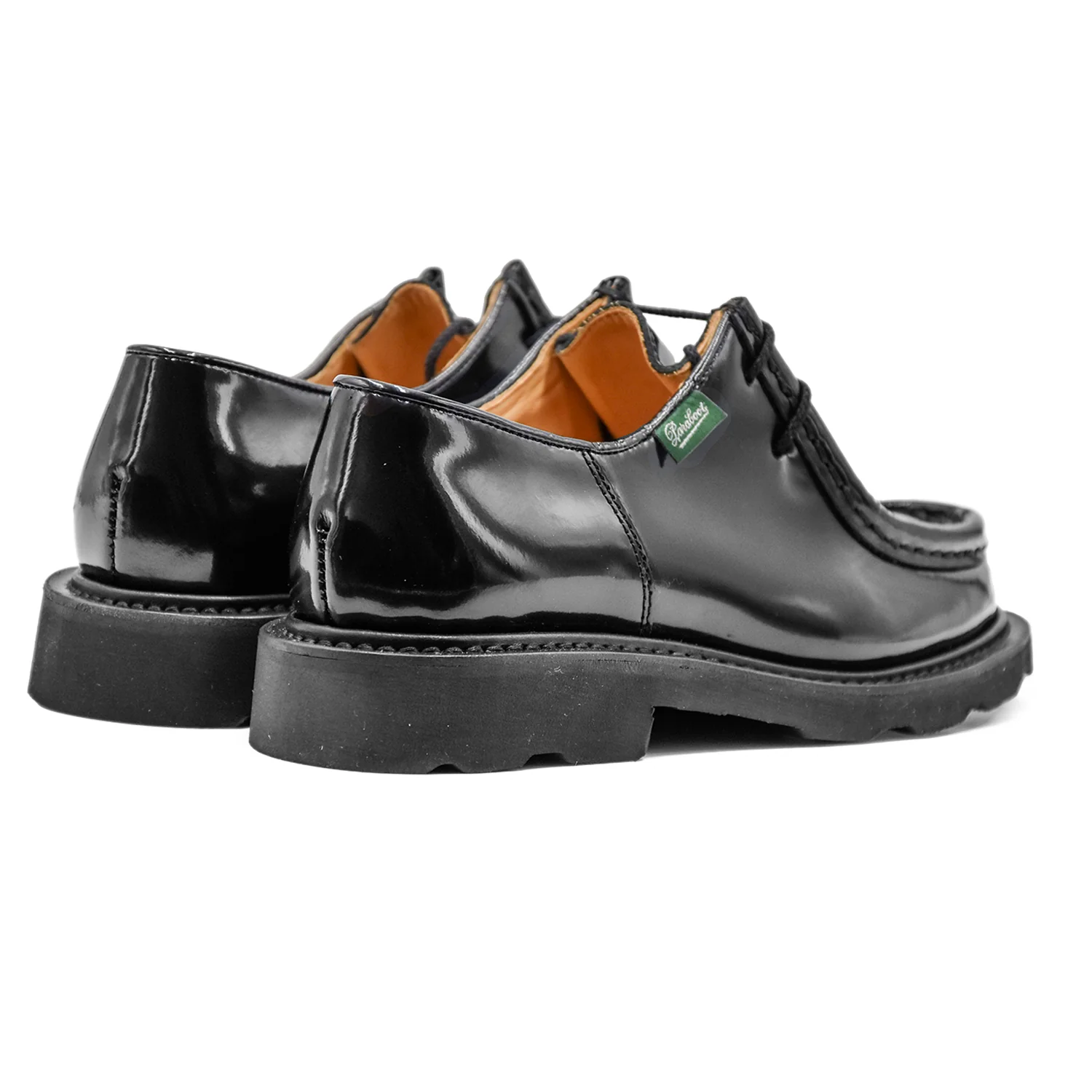 Stringate Paraboot Nero Donna Iconico Derby In Versione Lucida - Image 4