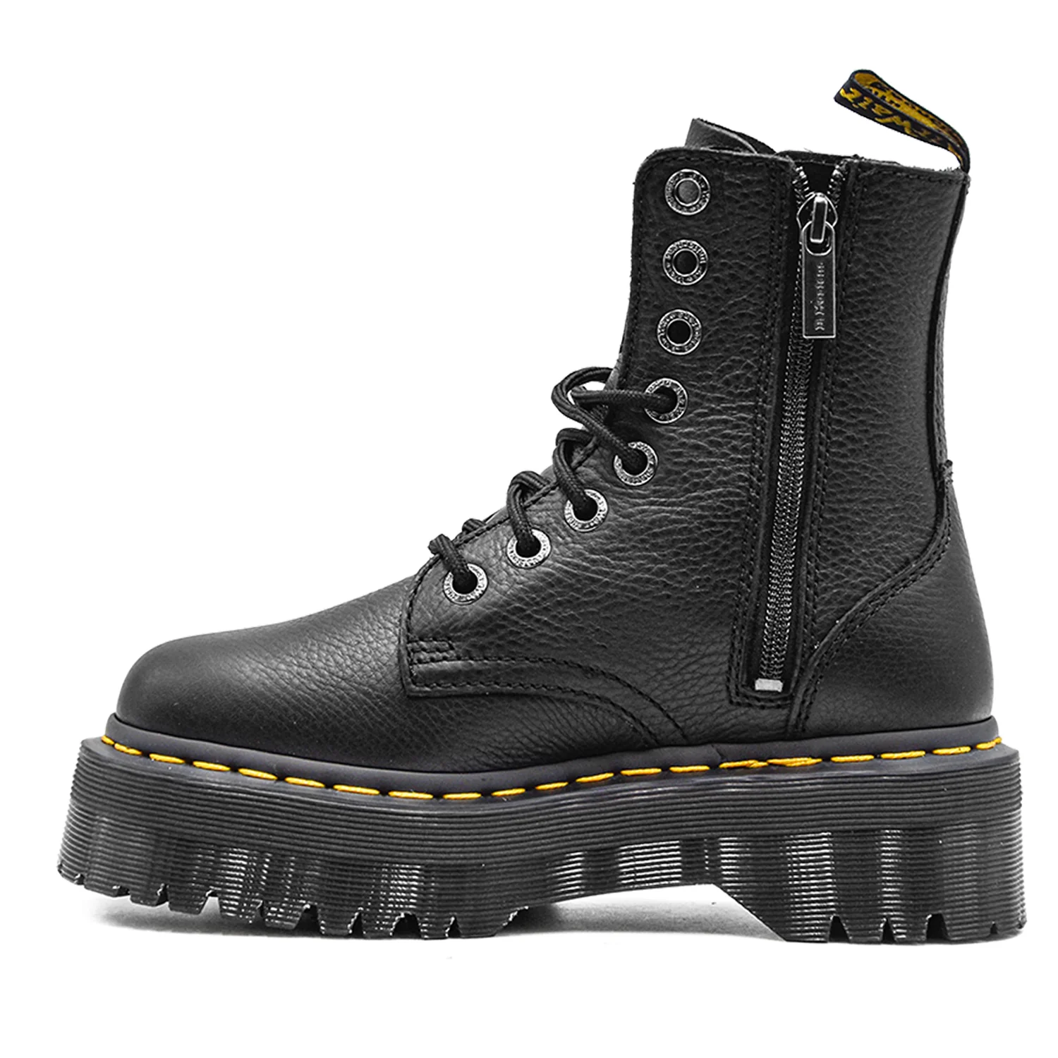 Stivaletti Dr. Martens Jadon III Nero Pelle Morbida Fresata Donna - Image 3