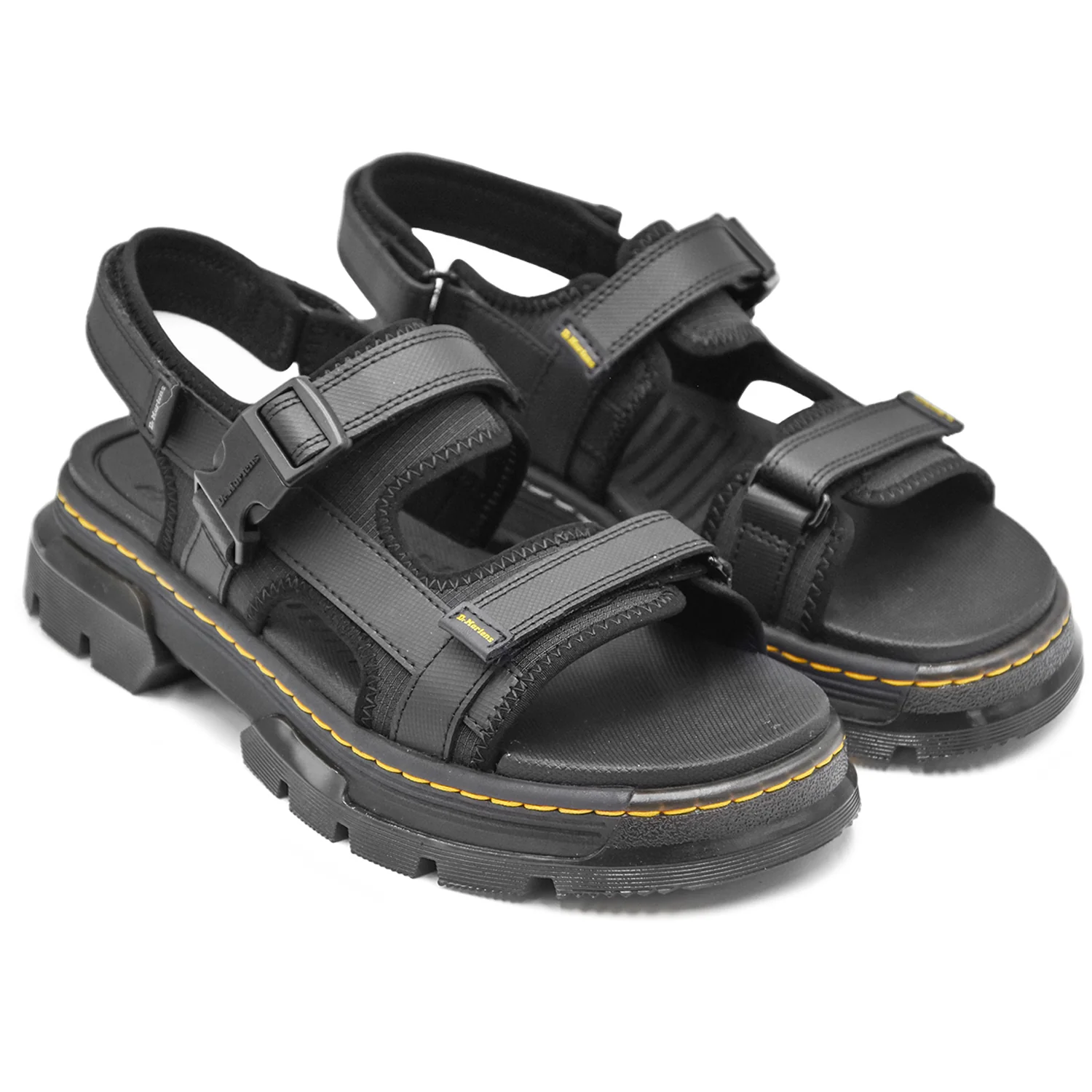Dr. Martens Sandali Uomo Forster Nero Comodo Facile Da Indossare - Image 2
