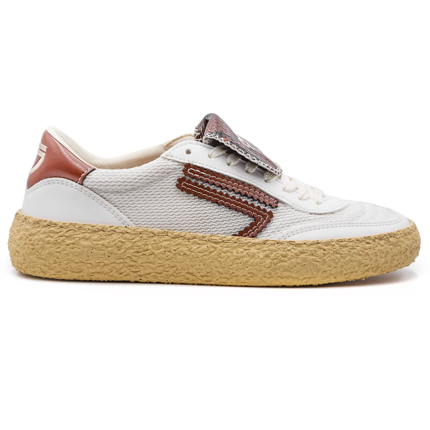 Sneakers Puraai Donna Polly Tab Kaa Bianco Dal Design Iconico