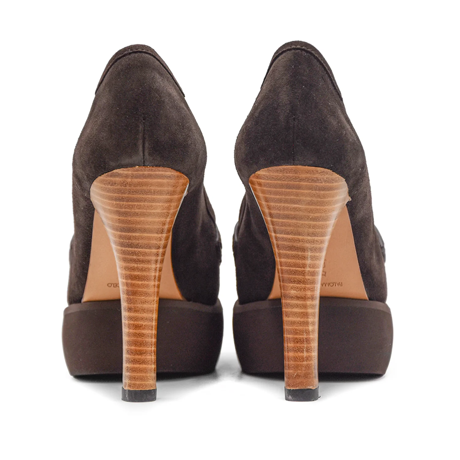 Mocassini Paloma Barceló Donna Marrone Con Plateau Arrotondato - Image 3