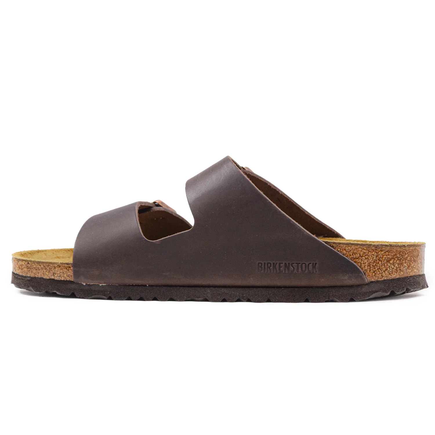 Birkenstock Uomo Sandali In Pelle Oliata Marrone Classico Arizona - Image 2