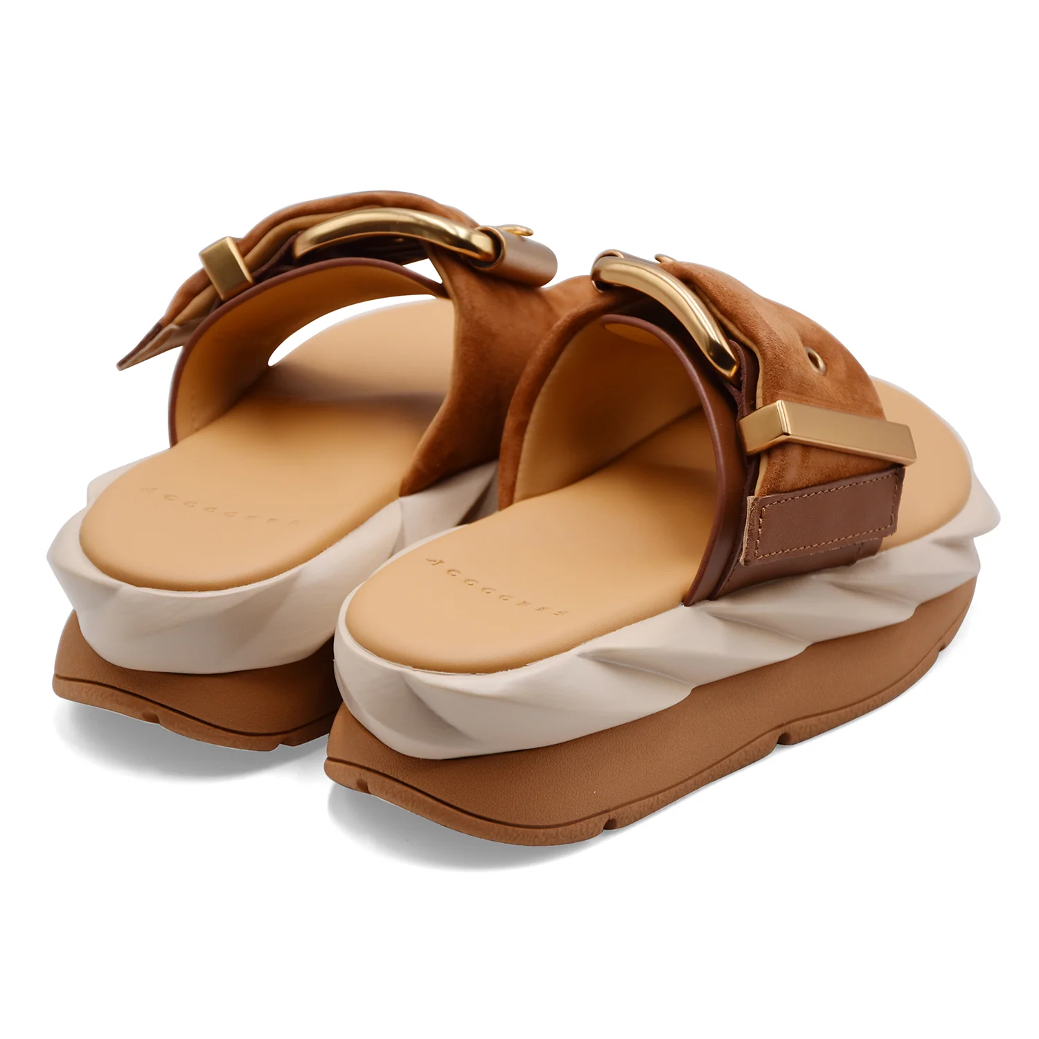 Sandali Donna 4CCCCEES Mellow Glow Soft Brown Con Maxi Fibbia - Image 5