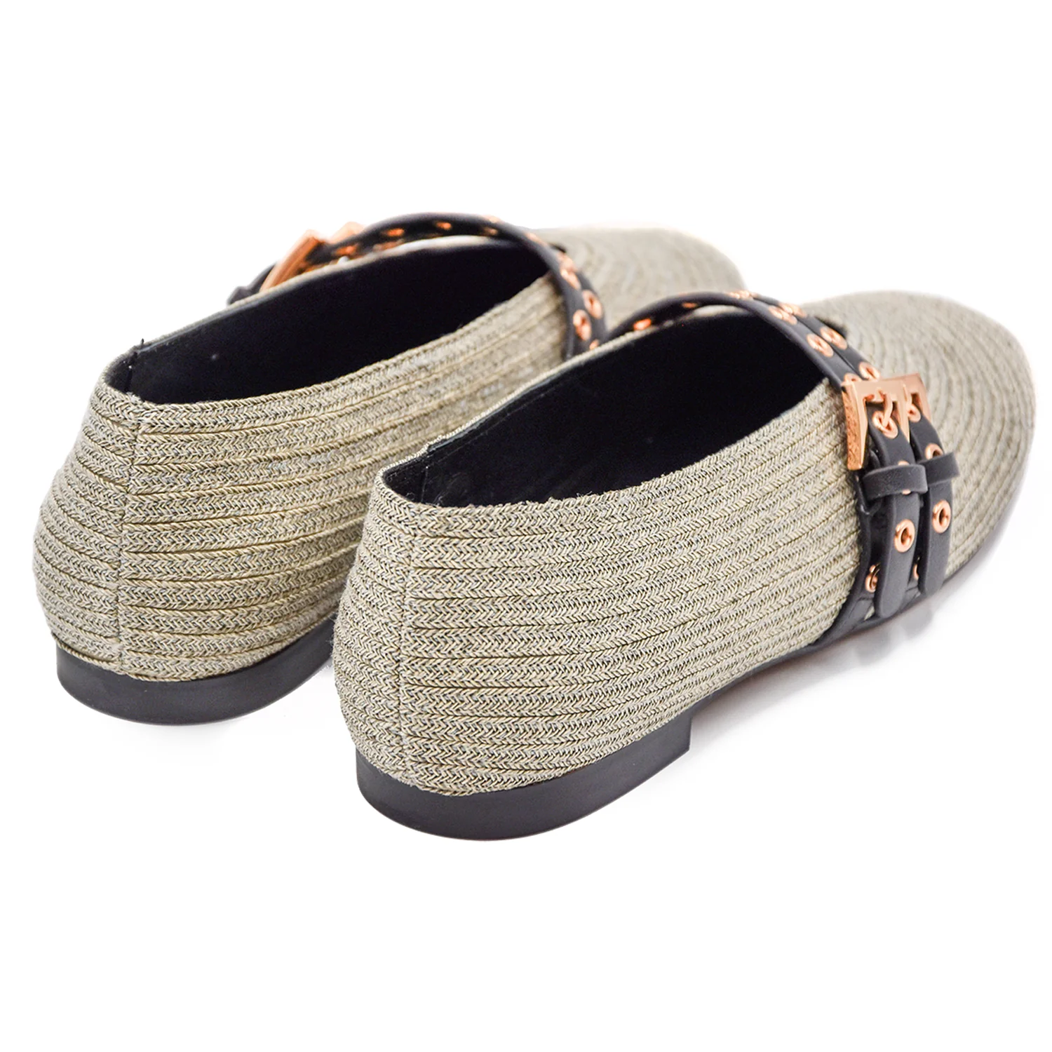 Ballerine Bibi Lou Donna Rafia Xera Flat Con Fibbie Regolabili - Image 4