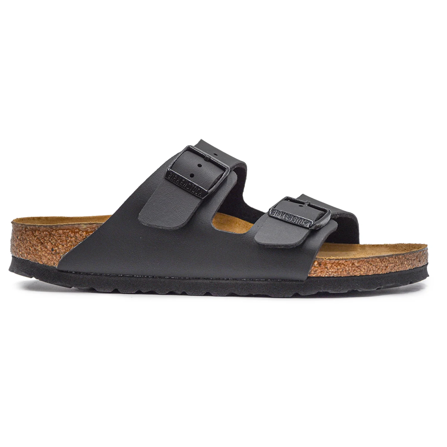Birkenstock Arizona Donna Nero Sandali Fibbie Regolabili Logate