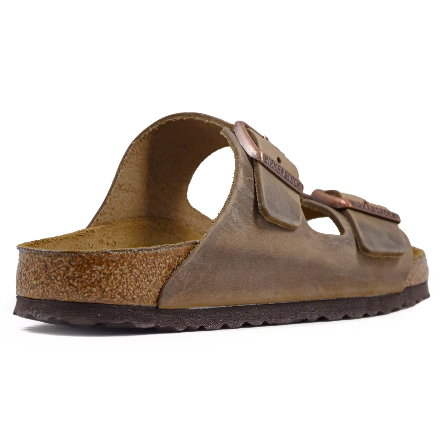 Birkenstock Sandali Arizona Uomo Tabacco Suola Dentellata Nera - Image 4