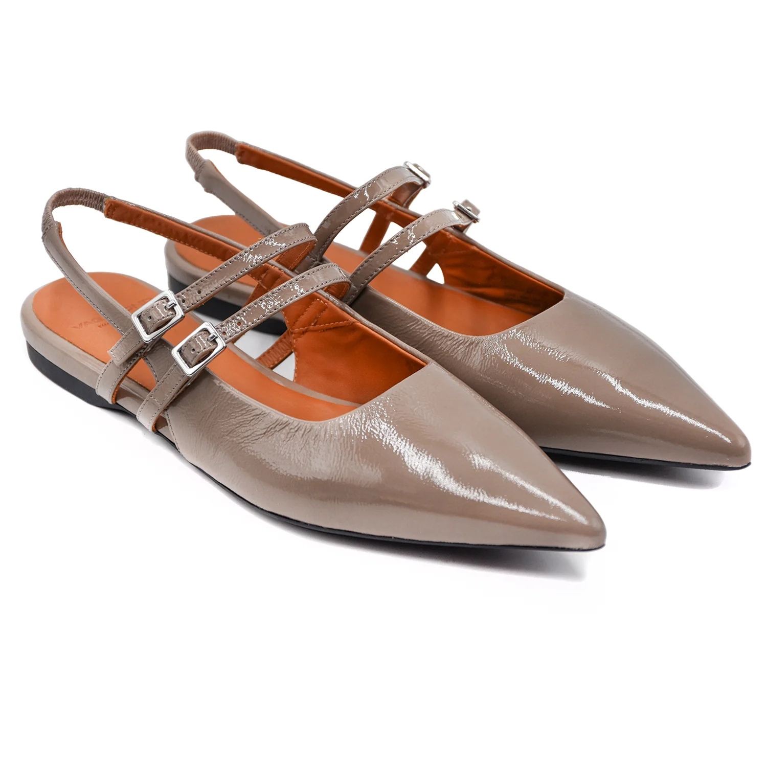 Vagabond Chanel Taupe Hermine In Vernice Dal Look Deciso Donna - Image 2