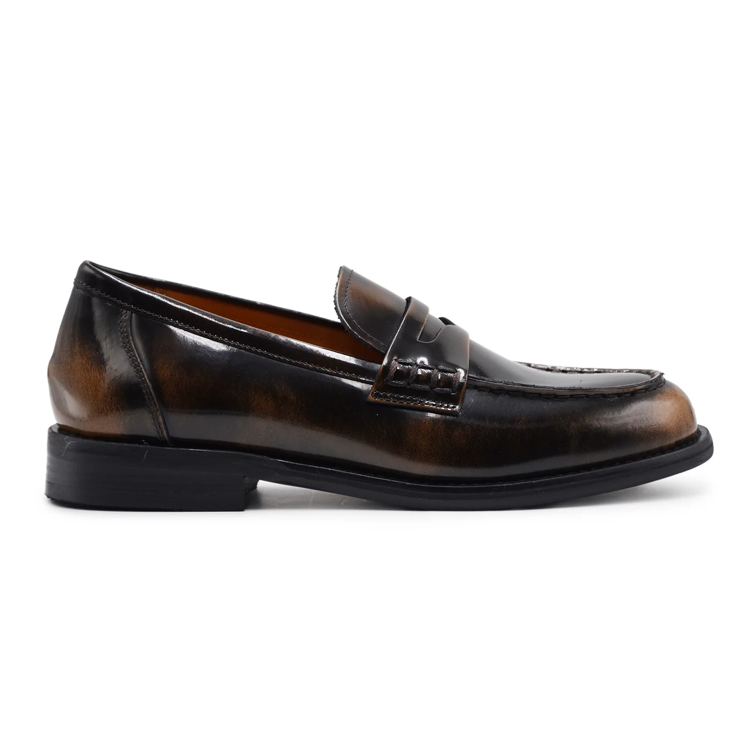 Mocassini Donna Vagabond Linn Pelle Walnut Con Cucitura Moc Toe