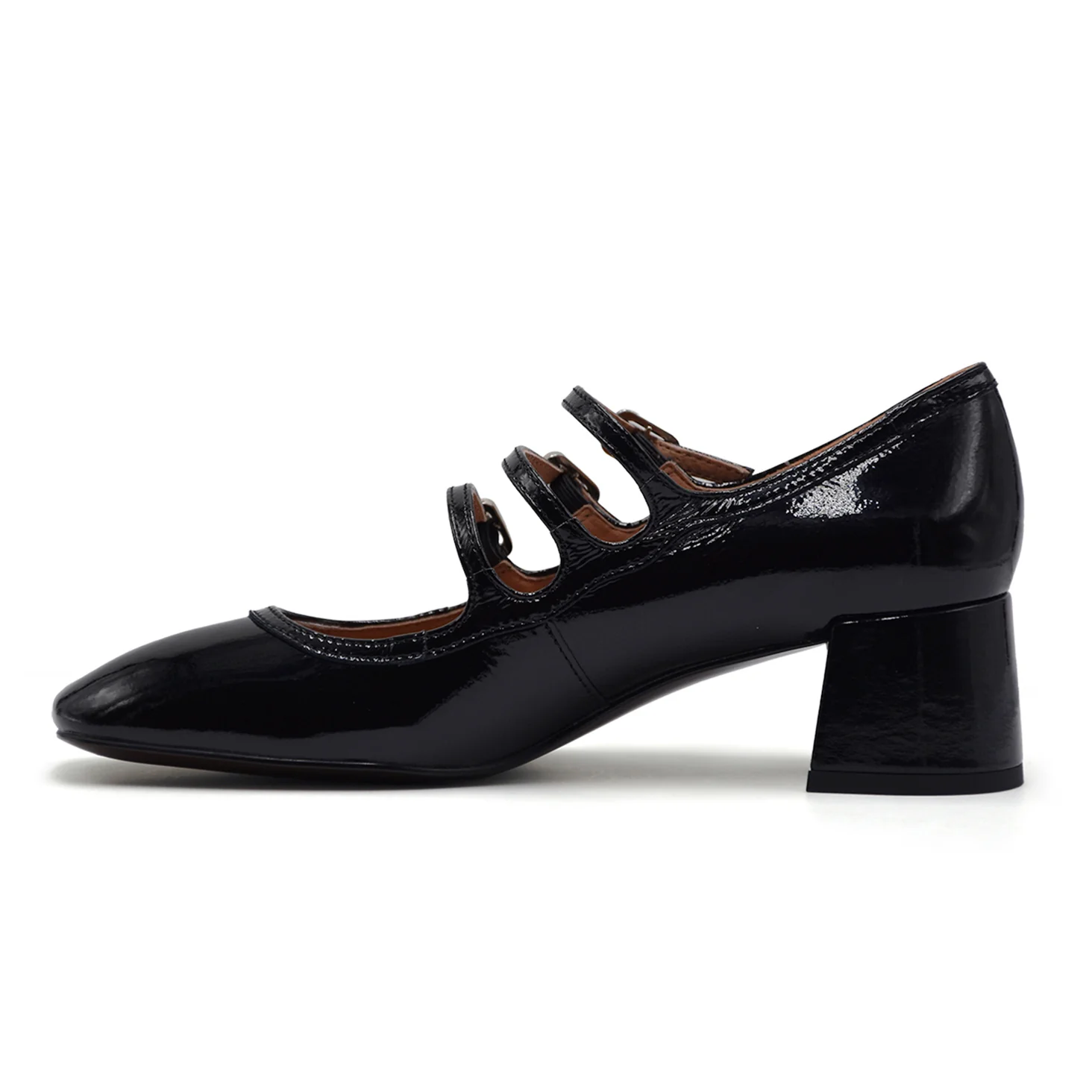Décolleté Mary Jane Bibi Lou Donna Nero Con Triplo Cinturino - Image 4