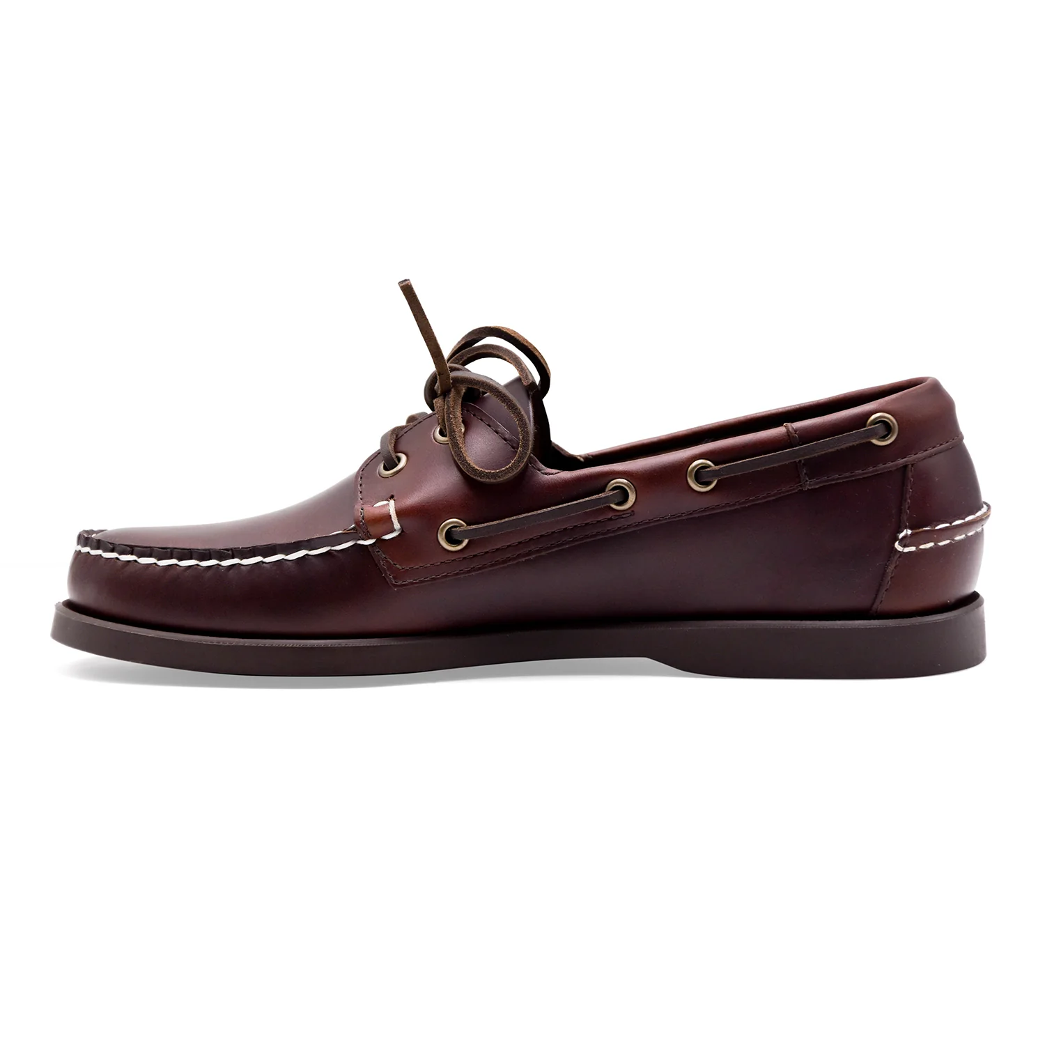 Sebago Scarpe Da Barca Uomo Marrone DOCKSIDES PORTLAND WAXED - Image 3