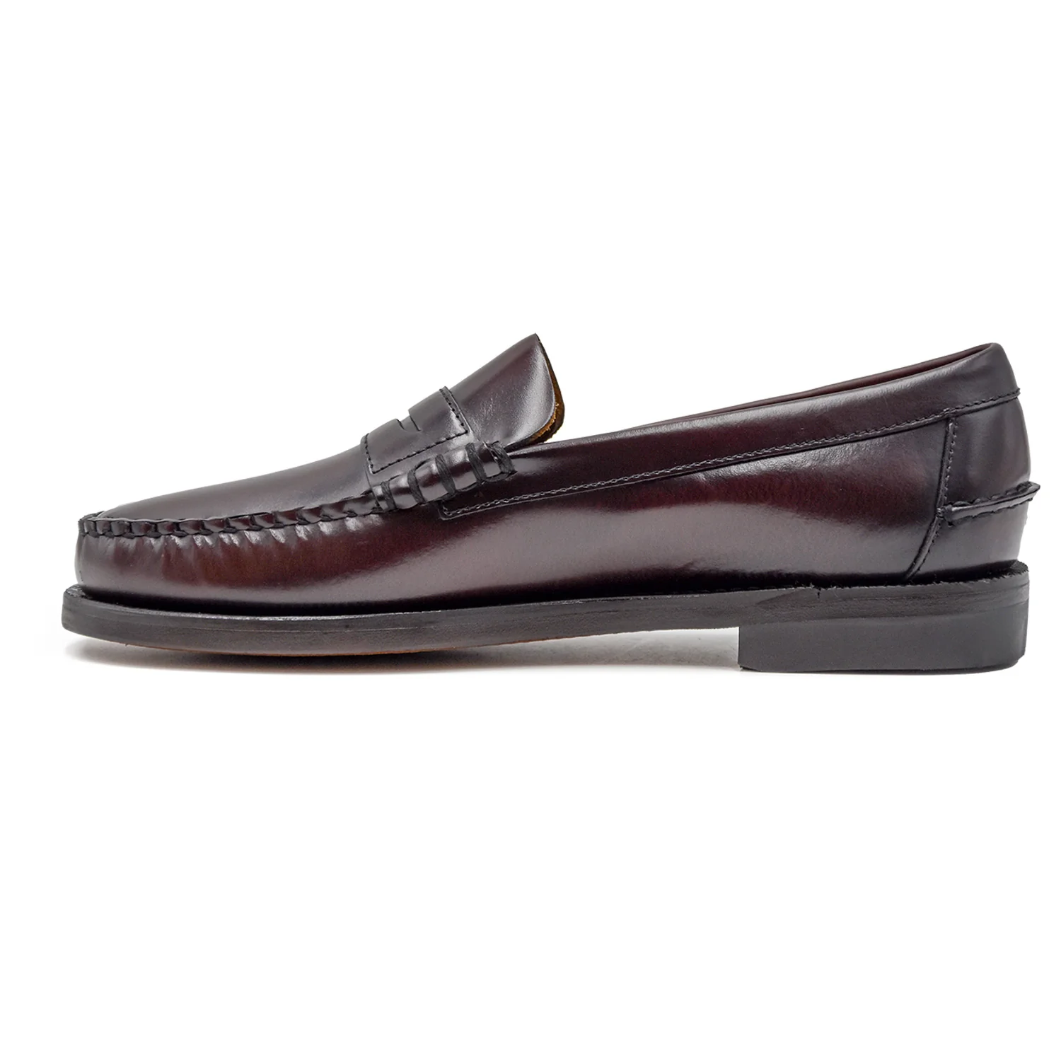 Mocassini Sebago Uomo Classic Dan Brown Burgundy In Pelle - Image 3