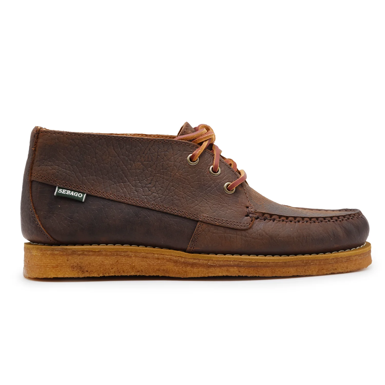 Polacchini Sebago Uomo Pelle Marrone Conciata DAKOTA MUSTANG