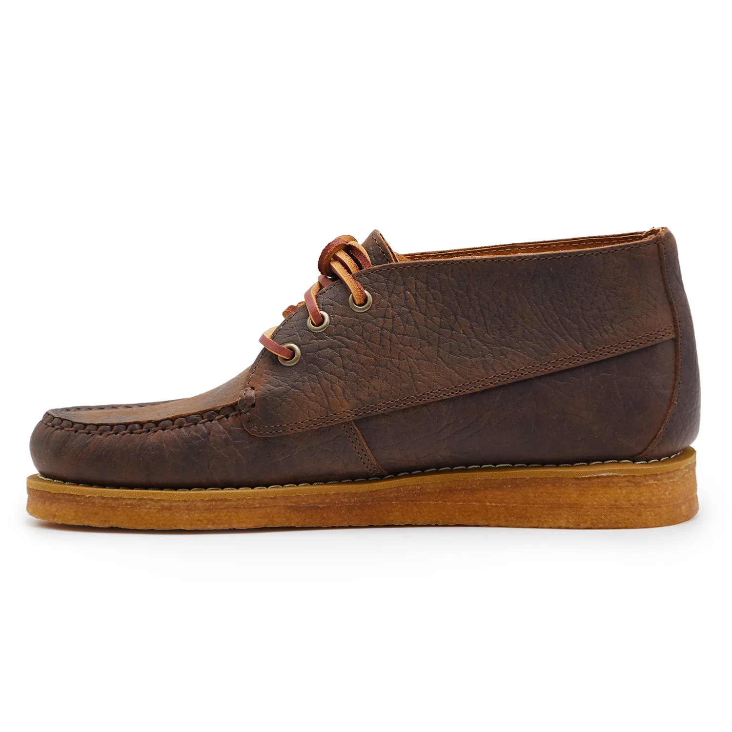 Polacchini Sebago Uomo Pelle Marrone Conciata DAKOTA MUSTANG - Image 3