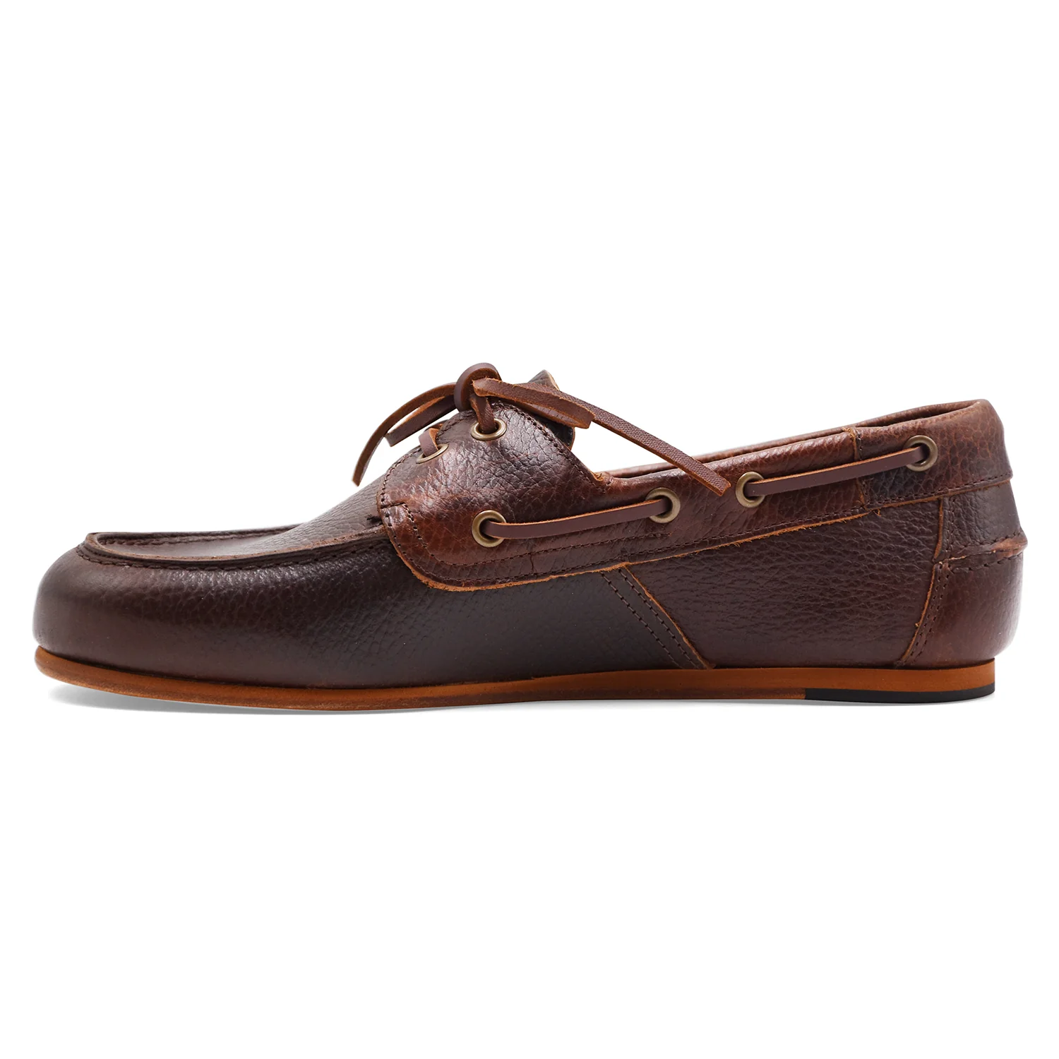 Allacciate Sebago Owen Tumbled Uomo Pelle Marrone Stile Yachting - Image 4